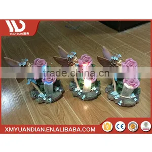 China Wholesale Websites Art Work Resin Craft Fairy Solar Led Light 2017 Price List thumbnail-4
