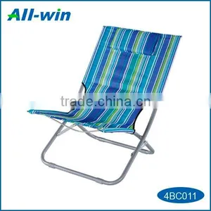 Large Popular High-quality Outdoor Colorful Foldable Leisure Beach Chair Camping Chair With Pillow thumbnail-1