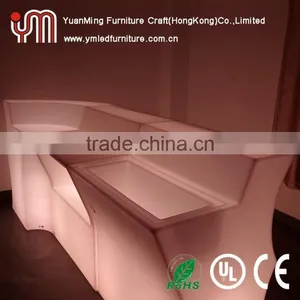 Sectional Wave Shape Bar Table/Illuminated Led Table/Light Up Led Bar Table thumbnail-6