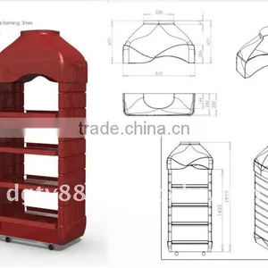 Vacuum Forming Suction Plastic Products Christmas Drinking Display Stand thumbnail-2