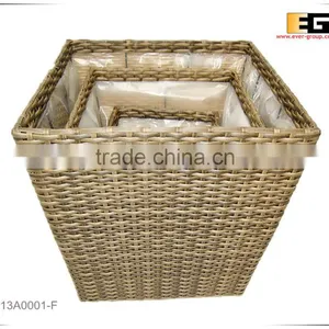 PE/Plastic Rattan Square With Liner Flower Planter thumbnail-1