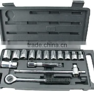 16 Pcs 1/2" Drive Socket Set / Household Tools Gift Set thumbnail-1