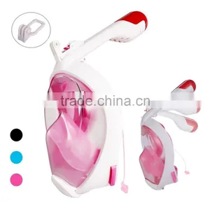Full Face Snorkel Mask - Easybreath Snorkeling Mask Surface Scuba Diving Goggles Swimming Kit - 180 View Anti Fog - Detachable thumbnail-4