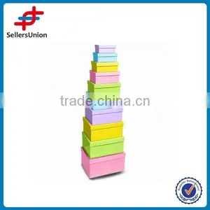 10 Pcs Paper Gift Box Set, Colorful Gift Box thumbnail-1
