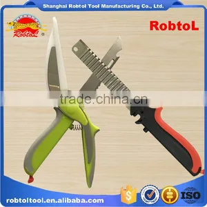 7in 1 Kitchen Clever Scissors Shears Multi Scissors Multi Function Cutter Food Choppers Smart Knife Board Vegetable Slicer thumbnail-1