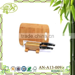 Aonong Eco-friendly Kitchen Multifunctional Tool Post Chopping Block Bamboo Cutter Holde thumbnail-3