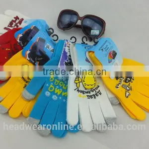 Customize Any Colors Printing 3 Fingers Touch Screen Gloves thumbnail-1
