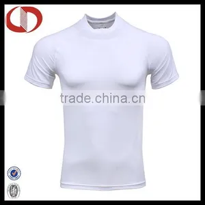 Essentials White Mens Skin Compression Wear Shirts thumbnail-1