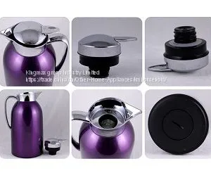 Beautiful In Colors Metal Outer Glass Inner Vacuum Jug Thermos Flask thumbnail-1