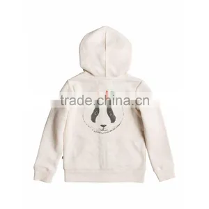 Wholesale Plain White Hoodies 100% Polyester Zip up Hoodies Animal Print Hoodies thumbnail-2