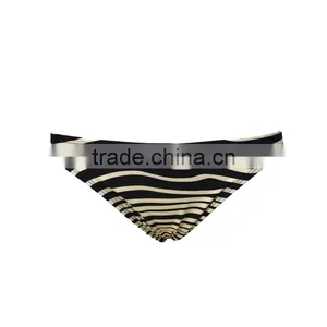 Cheap Stripe Printing Sexy Women Metallic Bikini Swimwear Wholesale thumbnail-3