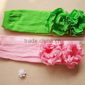 Plain Cotton Baby Leg Warmers With Ruffle Girls Winter Clothing Ruffle Leggings thumbnail-3