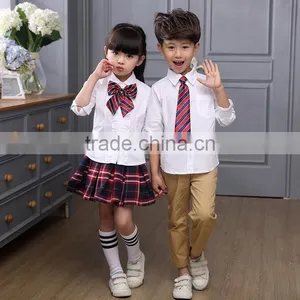 Custom Latest Design Kids School Clothes Sale Quality School Uniforms for Boys and Girls thumbnail-5