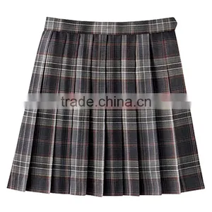 China Wholesales Skirts Short Plain Checked Girl School Uniform Skirt thumbnail-6