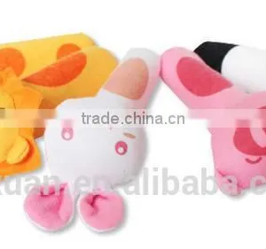 Soft Baby Kid Toy Ring Bell BB Baby Plush Rattle Squeaker Early Educational Doll Rod 0M+ Cute Cartoon Animal Musical Plush Toy thumbnail-3