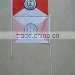 Satin Custom Hand Flag thumbnail-1