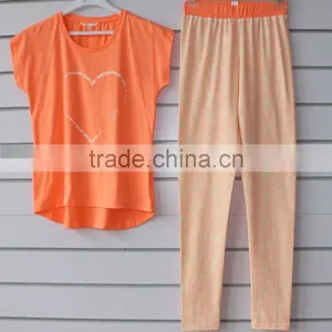 Knitted Pajamas Set With Print thumbnail-3