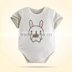 Factory Price Organic Cotton Baby Girls' Organic Short Sleeve Romper Organic Baby Clothes thumbnail-6