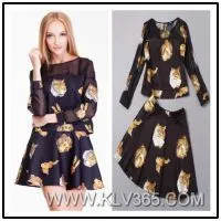 Elegant Set Skirt and Blouse for Ladies thumbnail-1