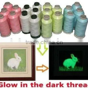 New Large Glow in the Dark Machine Embroidery Thread Luminous Thread 2500 Yards * 9 , Free Shipping thumbnail-1