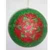 Green Indoor Christmas Decorations With Snowflake Design thumbnail-1