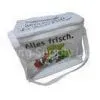 Reusable White Nylon Thermal Insulated Bags With Aluminum Foil, White Zipper thumbnail-1
