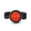 Bead Ring Red Crystal Wedding Rings,Shamballa Beads Jewelry for Men and Women thumbnail-1