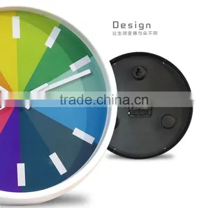 10 Inch Modern Simple Decorative Rainbow Wall Clock thumbnail-3