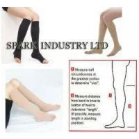 Knee High Medical Pregnancy Compression Stockings With Open Toe thumbnail-1