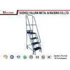 Portable Mobile Platform Ladders With Wheels For Supermarket , Load Capacity 200 kg thumbnail-1