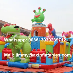 Cheap Price PVC Outdoor Inflatable Game Equipments,Giant Kids Dinosaur Inflatable Bouncer For Sale thumbnail-1