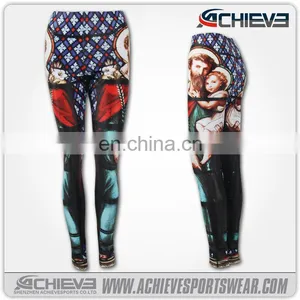 Custom Wholesale Printed Leggings/brown Toddler Legging Pants thumbnail-5