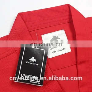 Custom Red Taekwondo Dobok thumbnail-3