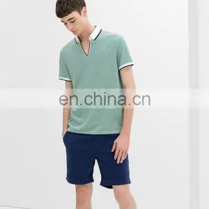 Wholesale High Quality Guangzhou Clothing Polo T-shirts Custom StripeTshirts Polo thumbnail-1