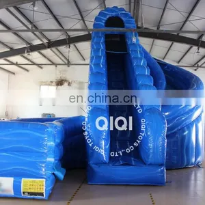Valcano Bule Corkscrew Inflatable Water Slide With Pool for Kids thumbnail-1