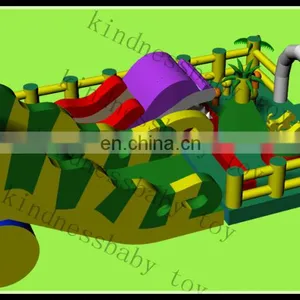 Inflatable Slide Moonwalk Inflatable Slide and Bouncer Combo Giant Inflatable Funcity thumbnail-4