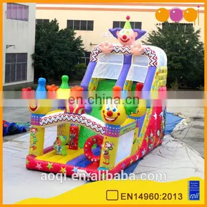 AOQI Cheap Inflatable Amusement Park Slides High Clown Inflatable Slides for Commercial thumbnail-1