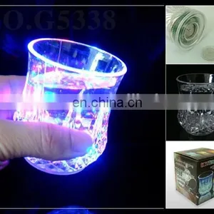 Eco Friendly LED Automatic Lighting Liquor Cup for Bar 200ml thumbnail-1