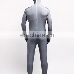 Gray Animal Spandex Full Body Cosplay Costume Tiger Bear For Adult Men Women thumbnail-3
