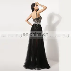 Gorgeous Sweetheart Sleeveless Sequins Short Prom Dresses With Detachable Skirt AJ011 Flowing Chiffon Long Dresses thumbnail-3