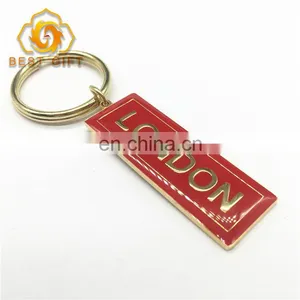Colorful Custom Soft Enamel Red Color Keychain For Souvenir thumbnail-4