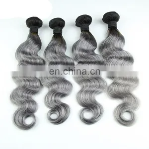 Grade 7a Virgin Brazilian Hair GREY Weave Brazilian Hair thumbnail-5