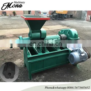 Biomass Silver Charcoal Stick Bar Briquette Making Machine Coal Rod Briquette Extruder Machine thumbnail-1