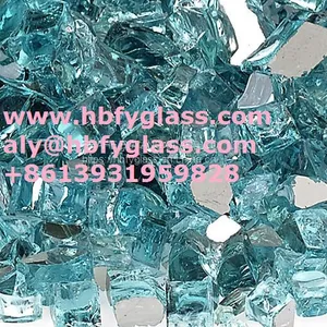 Crushed Tempered Reflective Glass for Barbecue and House Heater thumbnail-3