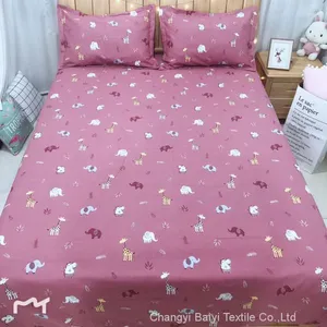 Polyester Woven Microfiber Brushed Fabric for Bed Sheets Set Fabric Polyester Brushed Printed Bedsheet Fabric Home Textile thumbnail-5