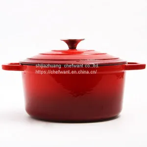 Enamel Cast Iron Dutch Oven Casserole Cast Iron Casserole thumbnail-1