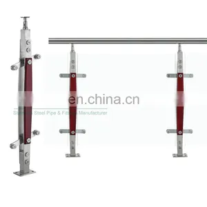 Hot Sale Post Sus 304 316 Balcony Glass Balustrade Stainless Steel Railing Supplier In China thumbnail-4