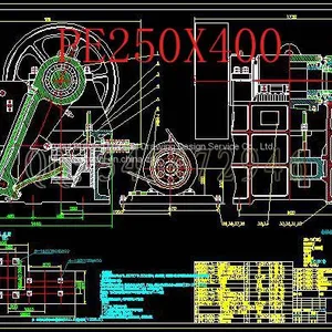 PE1200×1500 Jaw Crusher Drawings FullMachining Drawings thumbnail-2