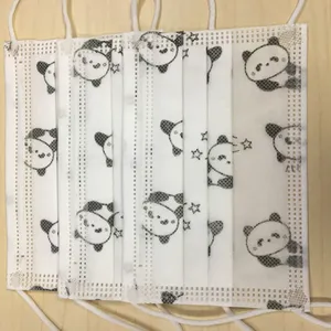 Printed Spunlaced Nonwoven Children Cartoon Color Mask Cloth Thermal Transfer Processing Custom Leopard Lace Camouflage PP thumbnail-3