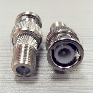 Straight BNC Male/Plug to F Female/Jack Connector CCTV Camera RF Adapter thumbnail-5
